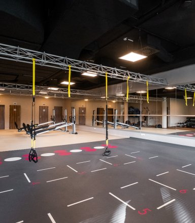 Realizace fitness centra ve Spa resortu Tree of Life v Lázních Bělohrad
