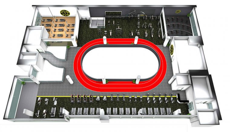 Největší Gold´s Gym na světě má 6 pater plně vybavených zařízením Escape Fitness_03.jpg