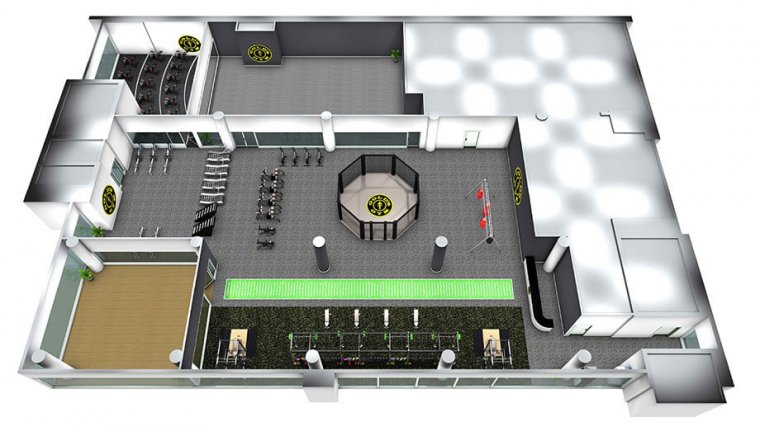 Největší Gold´s Gym na světě má 6 pater plně vybavených zařízením Escape Fitness_04.jpg