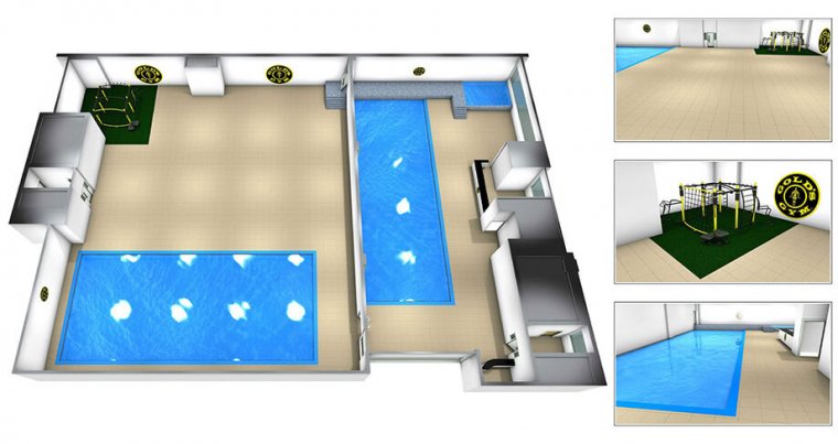 Největší Gold´s Gym na světě má 6 pater plně vybavených zařízením Escape Fitness_05.jpg