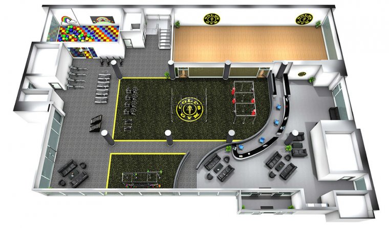 Největší Gold´s Gym na světě má 6 pater plně vybavených zařízením Escape Fitness_02.jpg