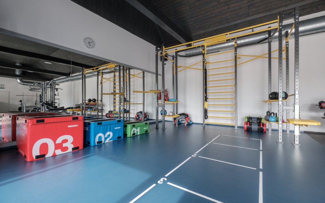 Funkční zóna z dílny 3D FITNESS v jednom z nejmodernějších sportovních areálů v Praze ve Sportcentrum Koráb.