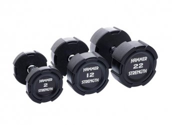 Sada jednoručních uretanových činek 42 - 50 KG (5 párů)